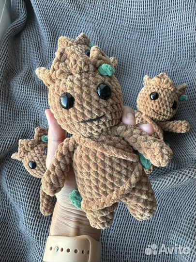 Игрушка мягкая Грут вязаная