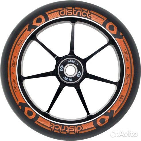 Колесо district Dual Width Core 110x28mm Black-Ora