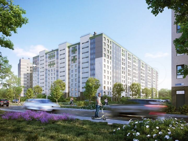 2-к. квартира, 41,2 м², 8/12 эт.