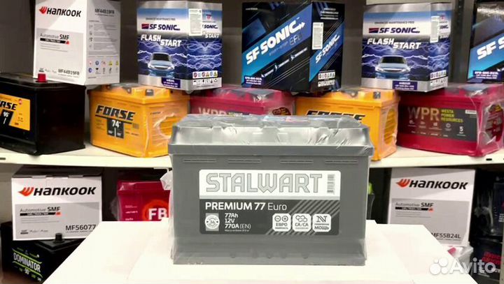 Аккумуляторы stalwart Premium 6ст-77.0