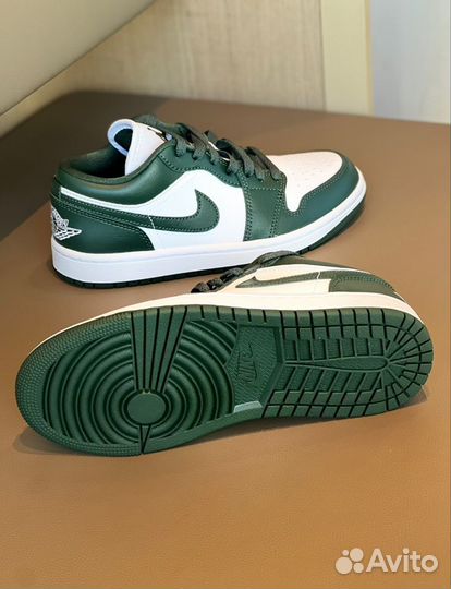 Кроссовки Air Jordan 1 Low White Olive