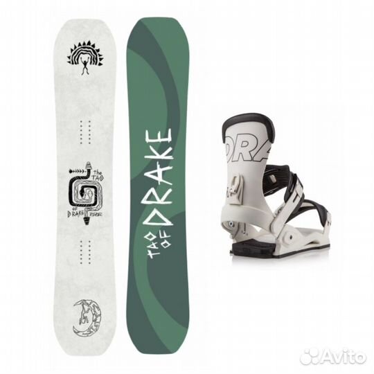 Новый сноуборд с креплениями drake TAO OF drake