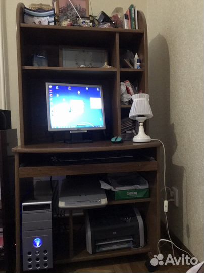 Компютерный столик цвет дуба многофункциональный