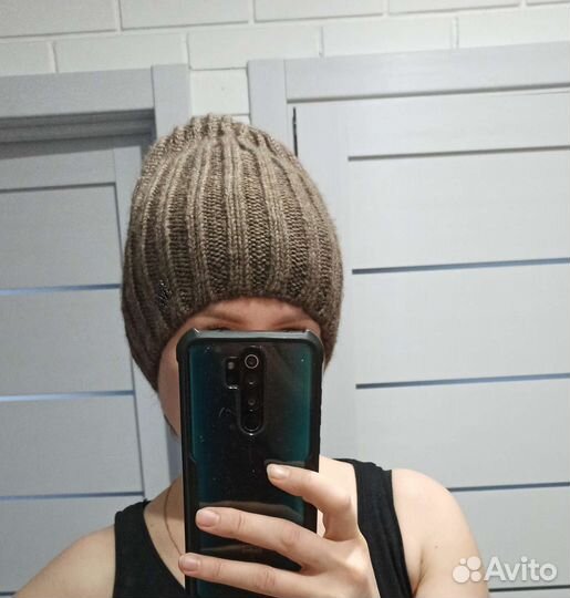 Шапка зимняя вязанная, цвет 