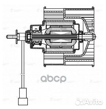 Электродвигатель отопителя Лада 4x4 FL (19) LF