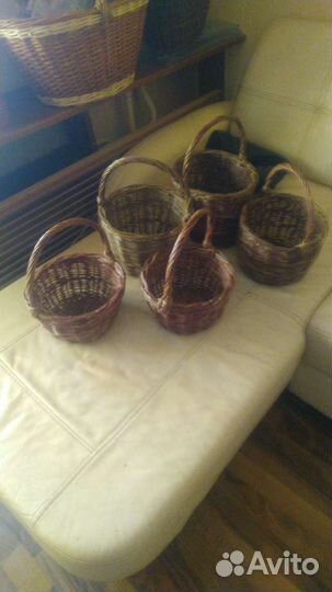 Корзина плетеная из ивовой лозы