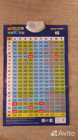Звуковой плакат Учимся читать