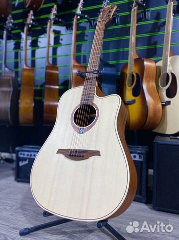LAG T-70DC акустическая гитара (Массив ели)