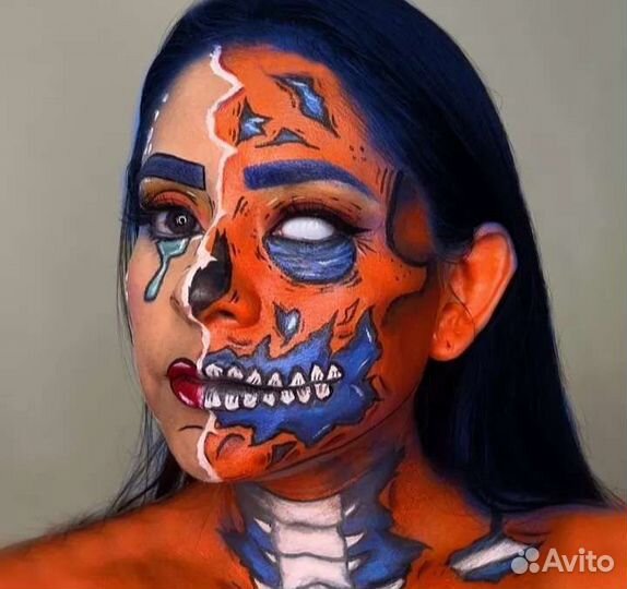 Линзы белый,красный,чёрный без диоптрий