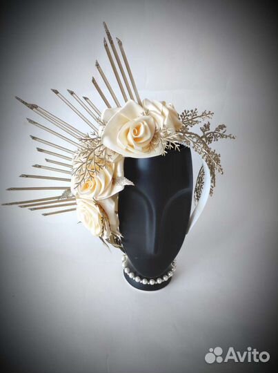 Ободок с цветами