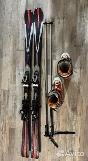 Горные лыжи Atomic ботинки Fisher мужские комплект