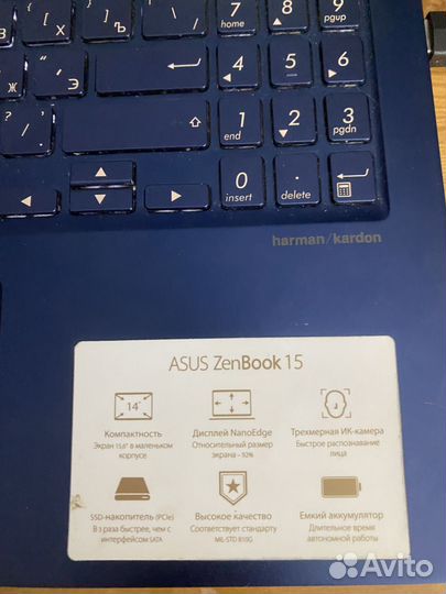 Ноутбук Asus zenbook 15