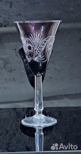 Фужер цветной хрусталь