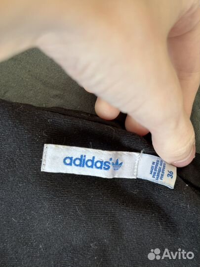 Винтажная кофта adidas черная с золотым