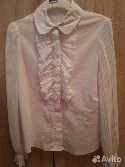 Блузка на девочку 140-152 хлопок