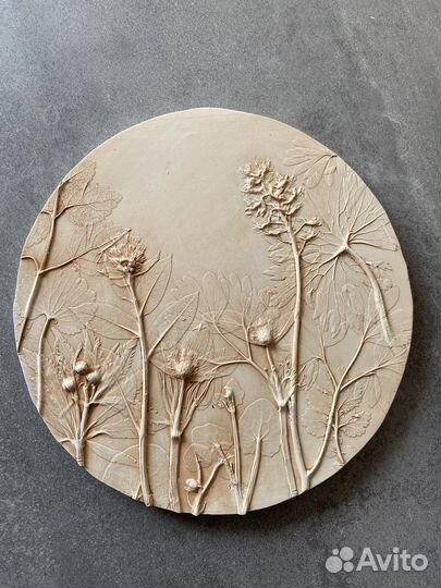 Панно интерьерное барельеф из гипса картина