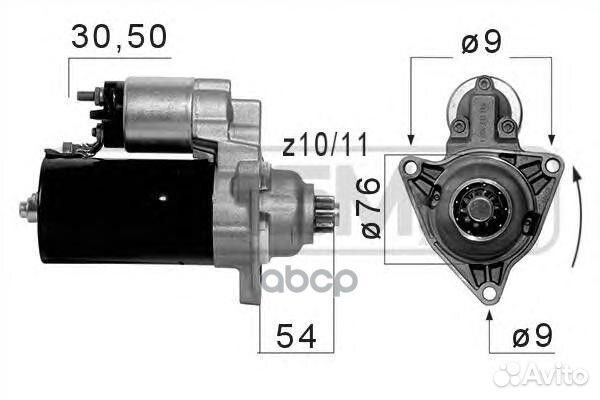 Стартер VW T4 220054 Era