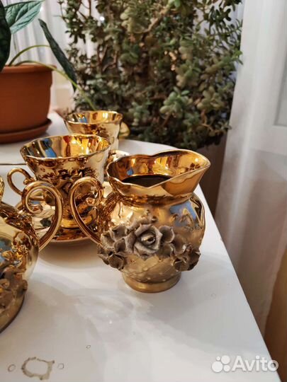 Сервиз чайный золотой СССР позолота