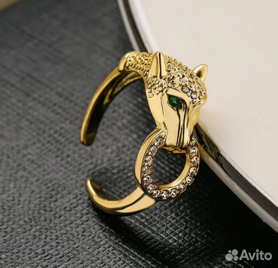 Комплект bvlgari пантера (серьги+кольцо) булгари