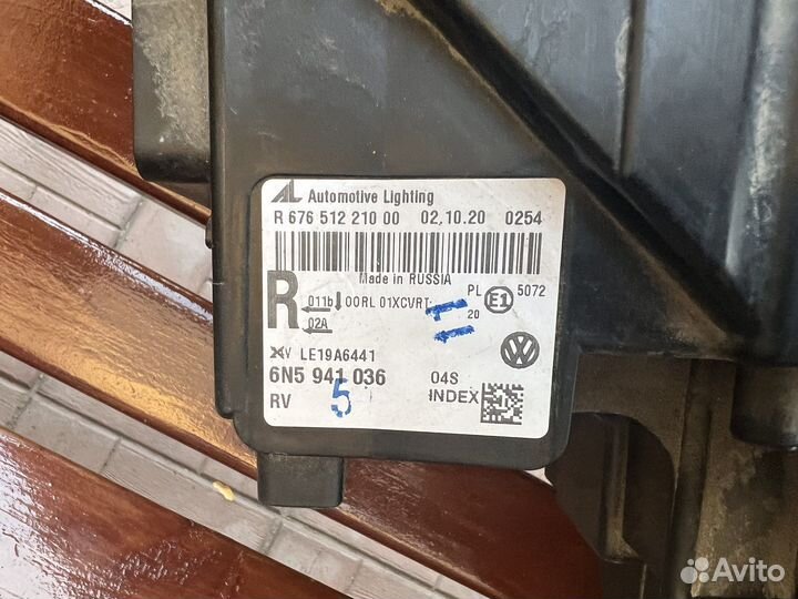 Фара Volkswagen Polo MK6 2020 правая