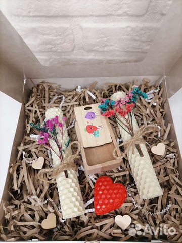 Подарочная коробочка свечей