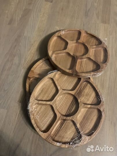 Менажница 25 см деревянная