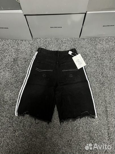 Adidas Balenciaga Distressed Shorts