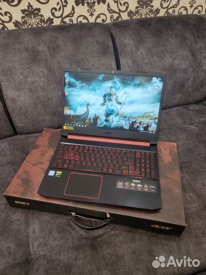 Игровой ноутбук Nitro 8ядер 16gb SSD gtx1650 4gb