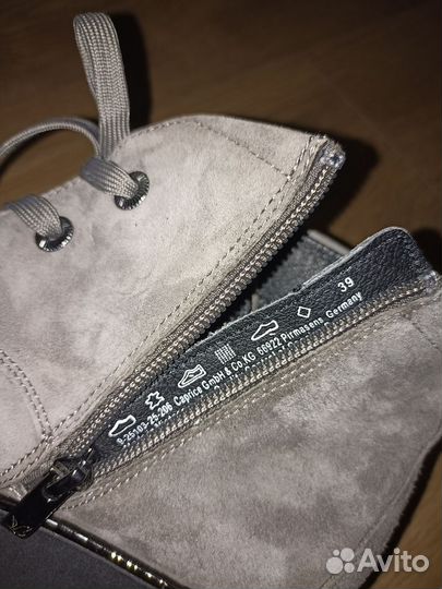 Полуботинки замшевые женские 39 размер