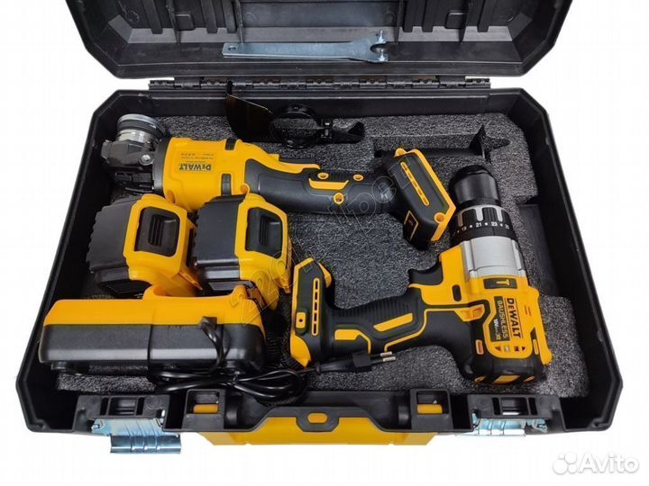 Dewalt 2в1 набор шуруповерт + ушм п