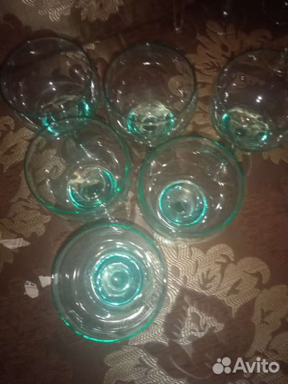 Бокалы цветное стекло СССР