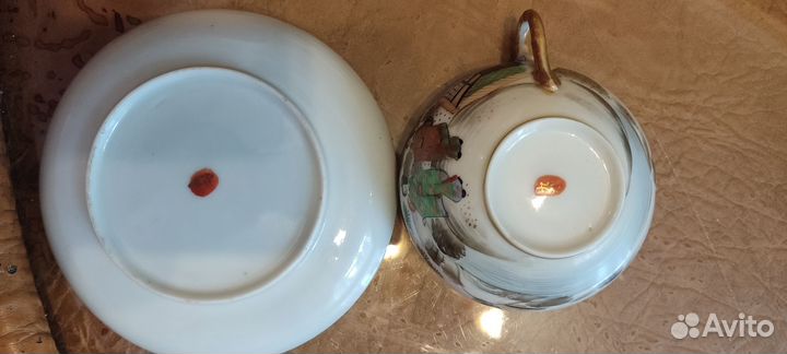 Японская чашка с блюдцем