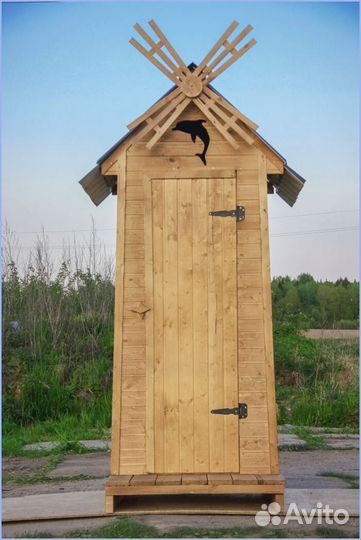 Дачный туалет деревянный LBS