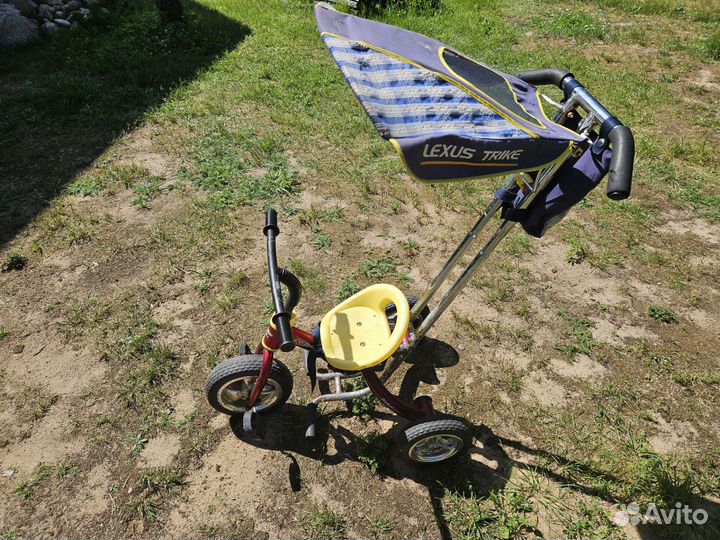 Велосипед коляска с ручкой