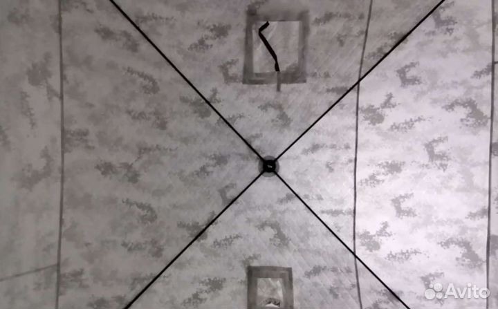 Палатка зимняя 180х180х205 трехслойная