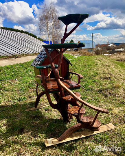 Домик для кошки из дерева