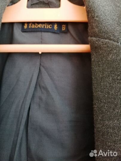 Школьный жакет для девочки 122 серая