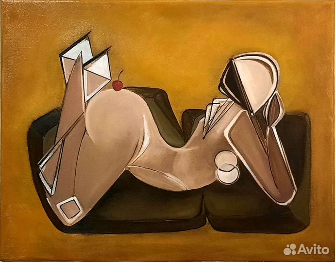 Картина современная Кубизм Женщина