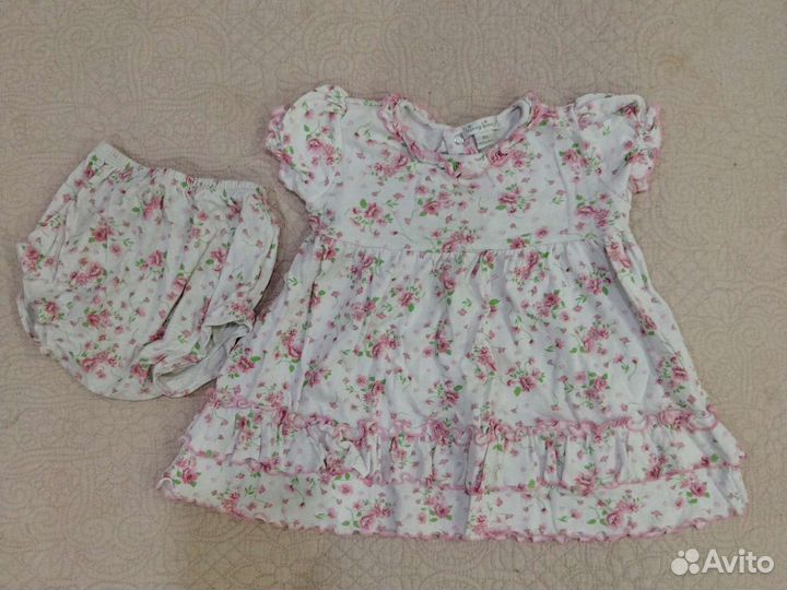 Вещи пакетом на девочку 9-12 месяцев, размер 74-80