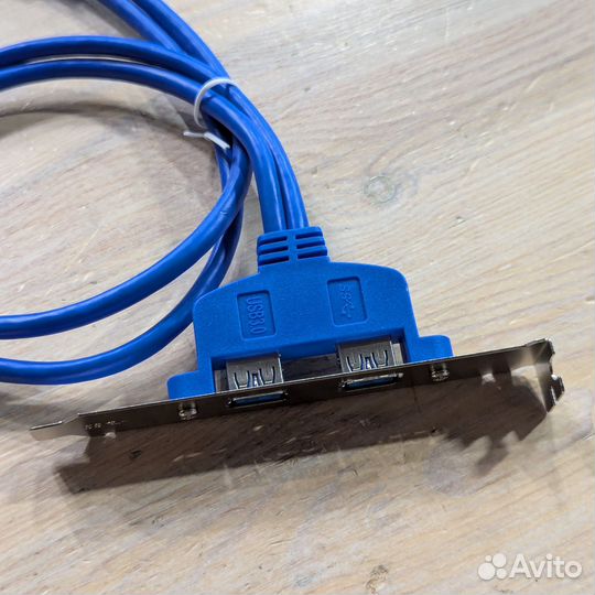 Планка портов 2xUSB 3.0 в корпус пк, синие провода