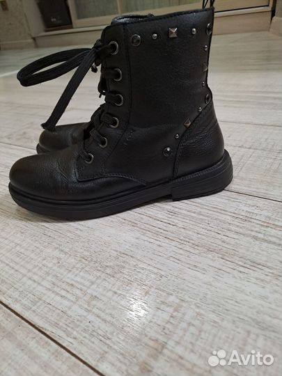 Ботинки весенние/ осенние из натуральной кожи для