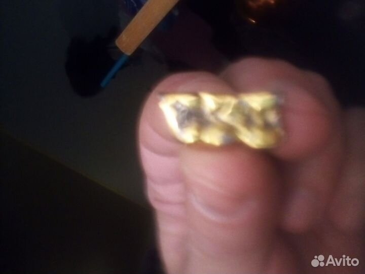 Золотой стоматологич зубной мост 2зуба