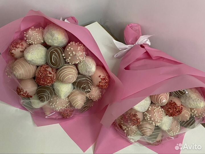 Букет из клубники в шоколаде /букет