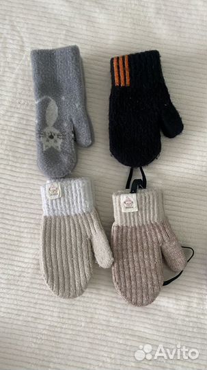 Шапка зимняя, манишки, варежки пакетом