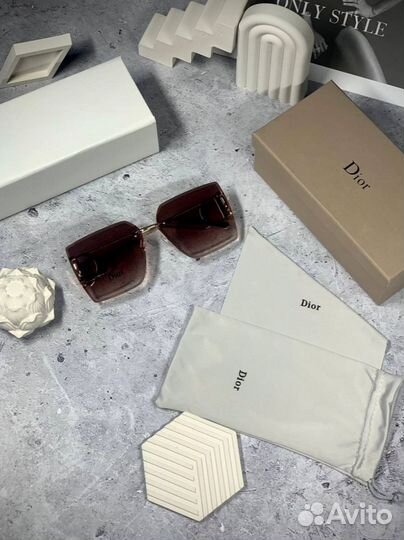 Очки dior золотые