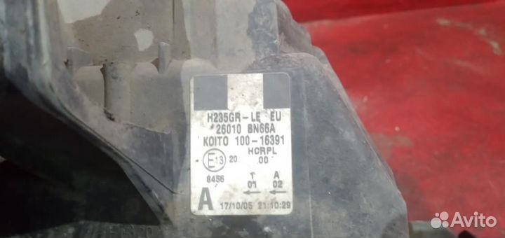 Фара правая Nissan Almera N16 Ниссан Альмера деф