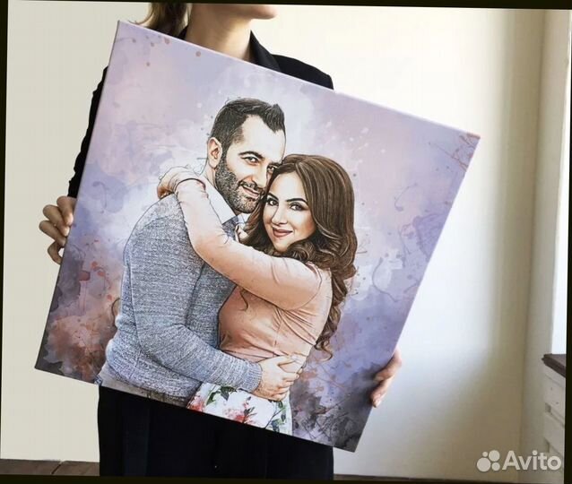 Портрет по фото 60на80 см