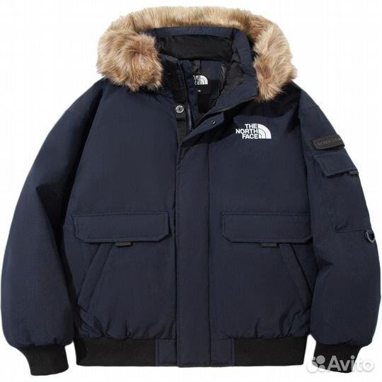 THE north face Down Jacket Unisex Navy (S)(35)