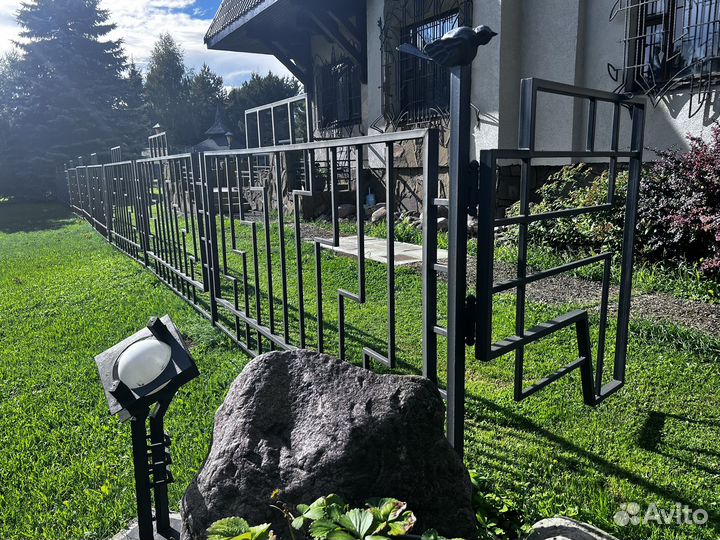 Готовый арт забор + калитка таунхаус дом дача