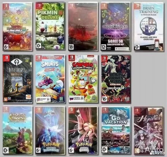 Игры для Nintendo Switch (новые)
